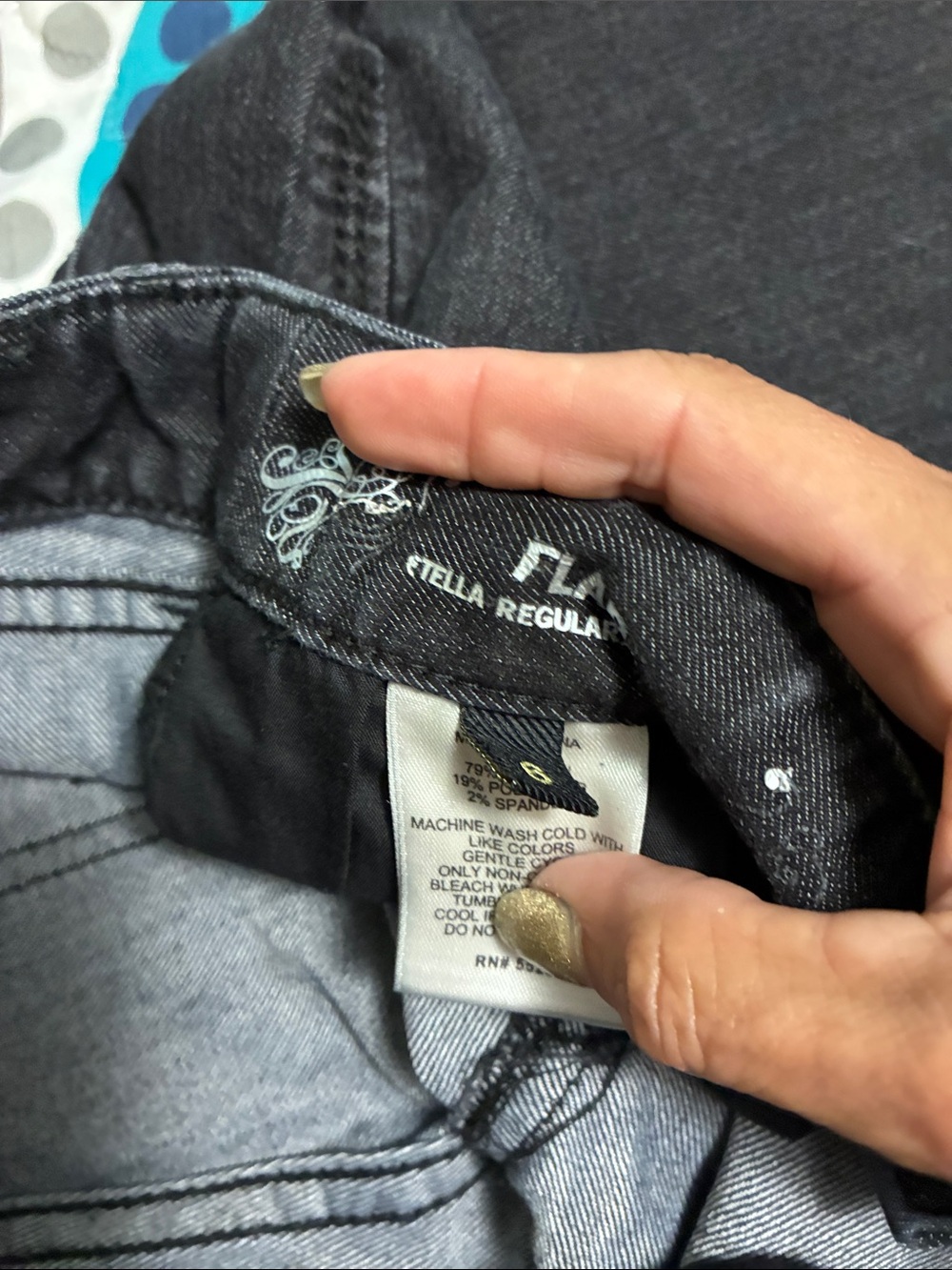 Express Black Wide Leg Flare Jeans - Picture 3 of 12